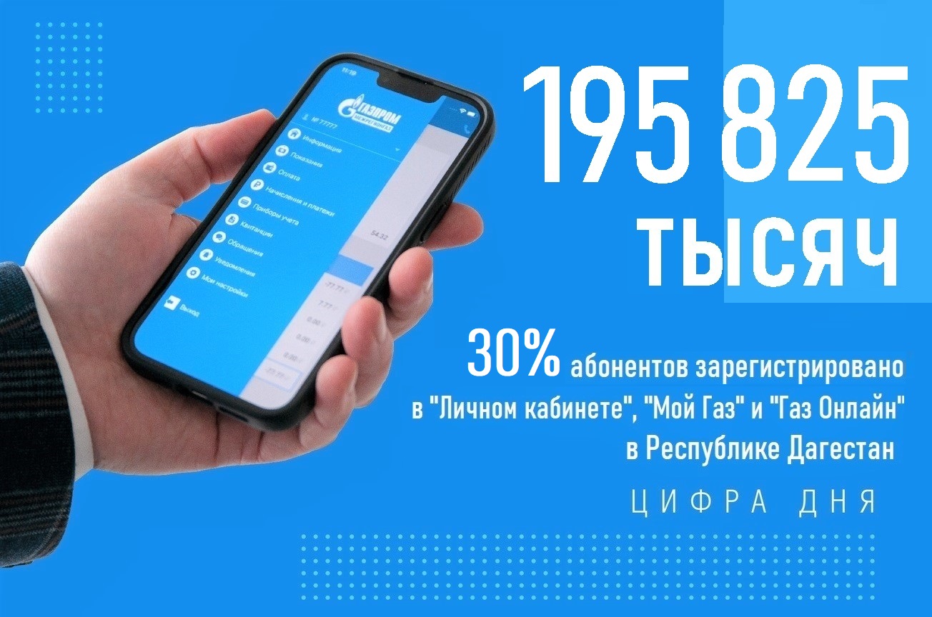Каждый третий потребитель газа в Дагестане проводит расчеты за газ онлайн